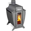 Печь отопительная Ермак Stoker 220-G AQUA газо-дровяная